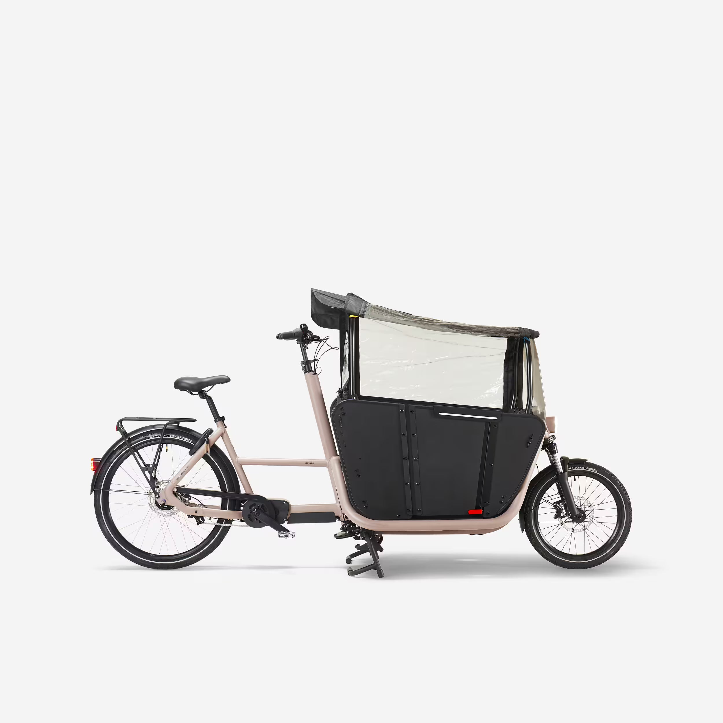 Velo cargo B'TWIN electrique biporteur famille f900e Mobilité urbaine