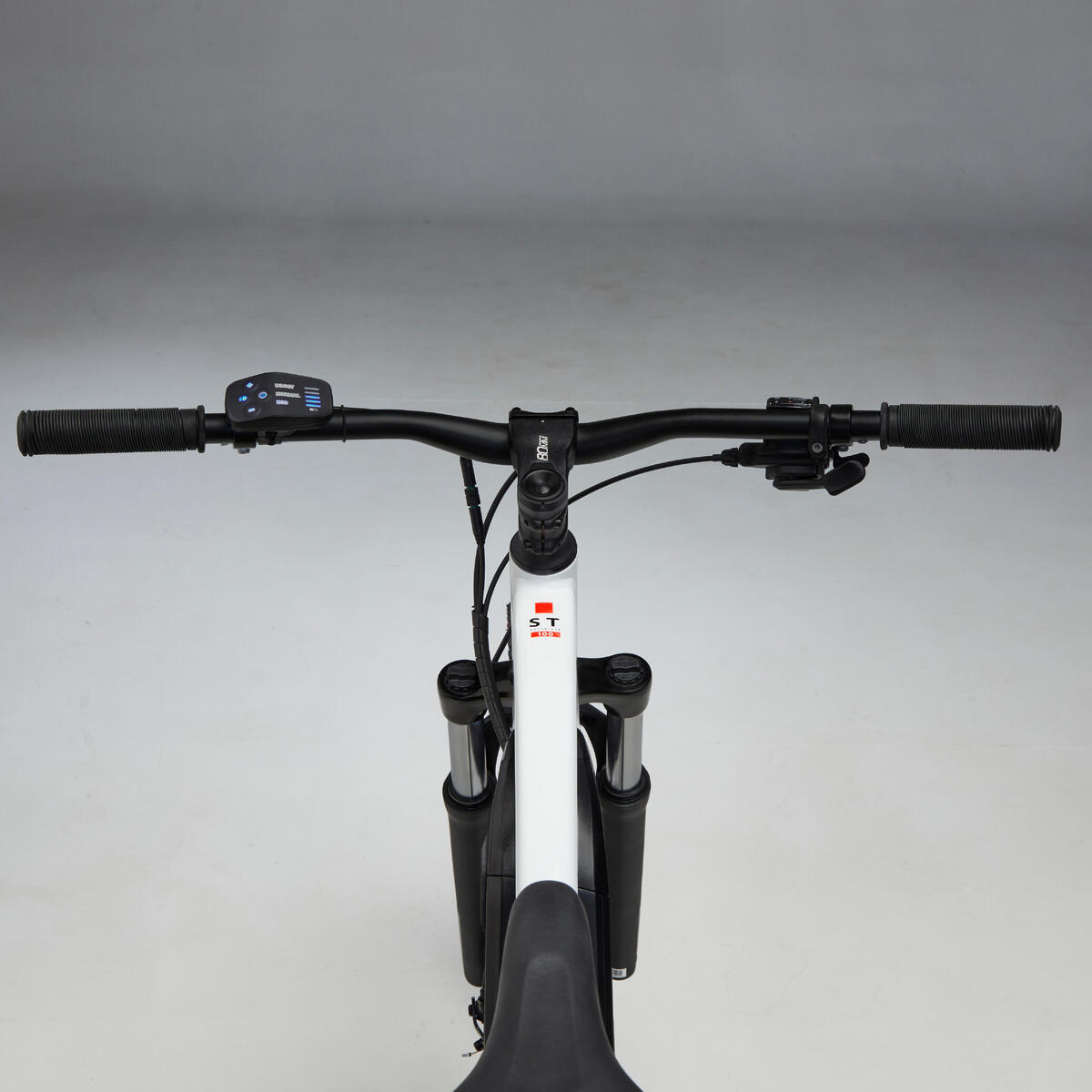 VTT électrique semi-rigide ROCKRIDER 27,5" - E-ST 100 Blanc Rouge